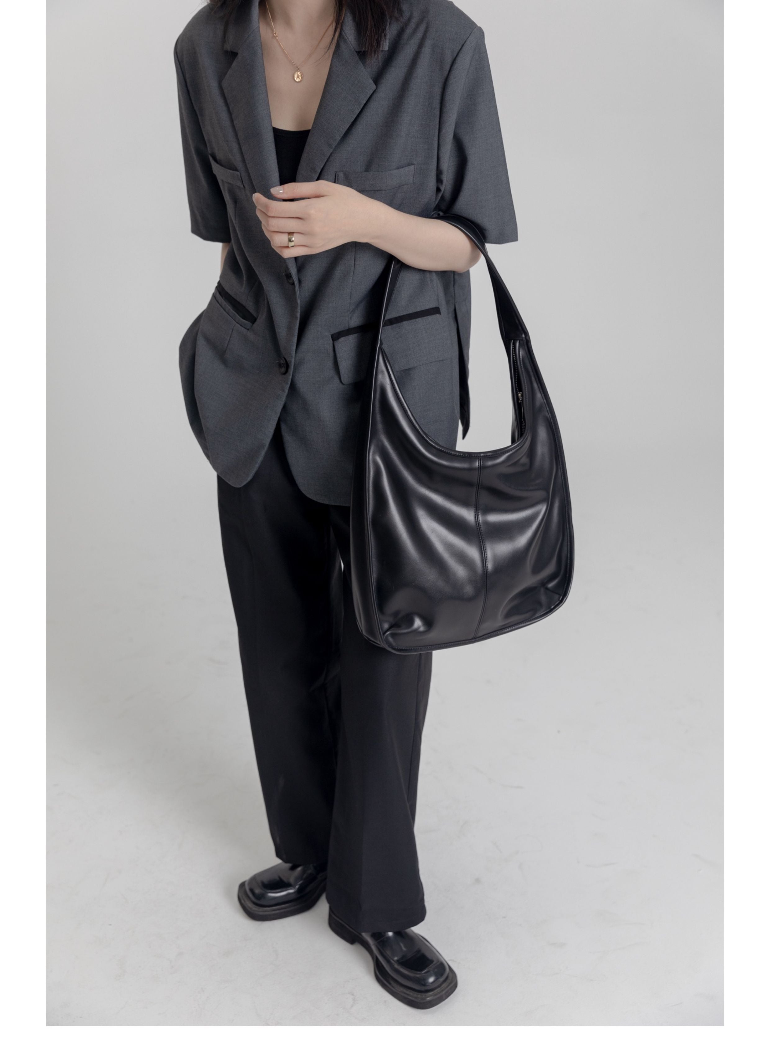 DirtySix • Black Swan Shoulder Tote Bag