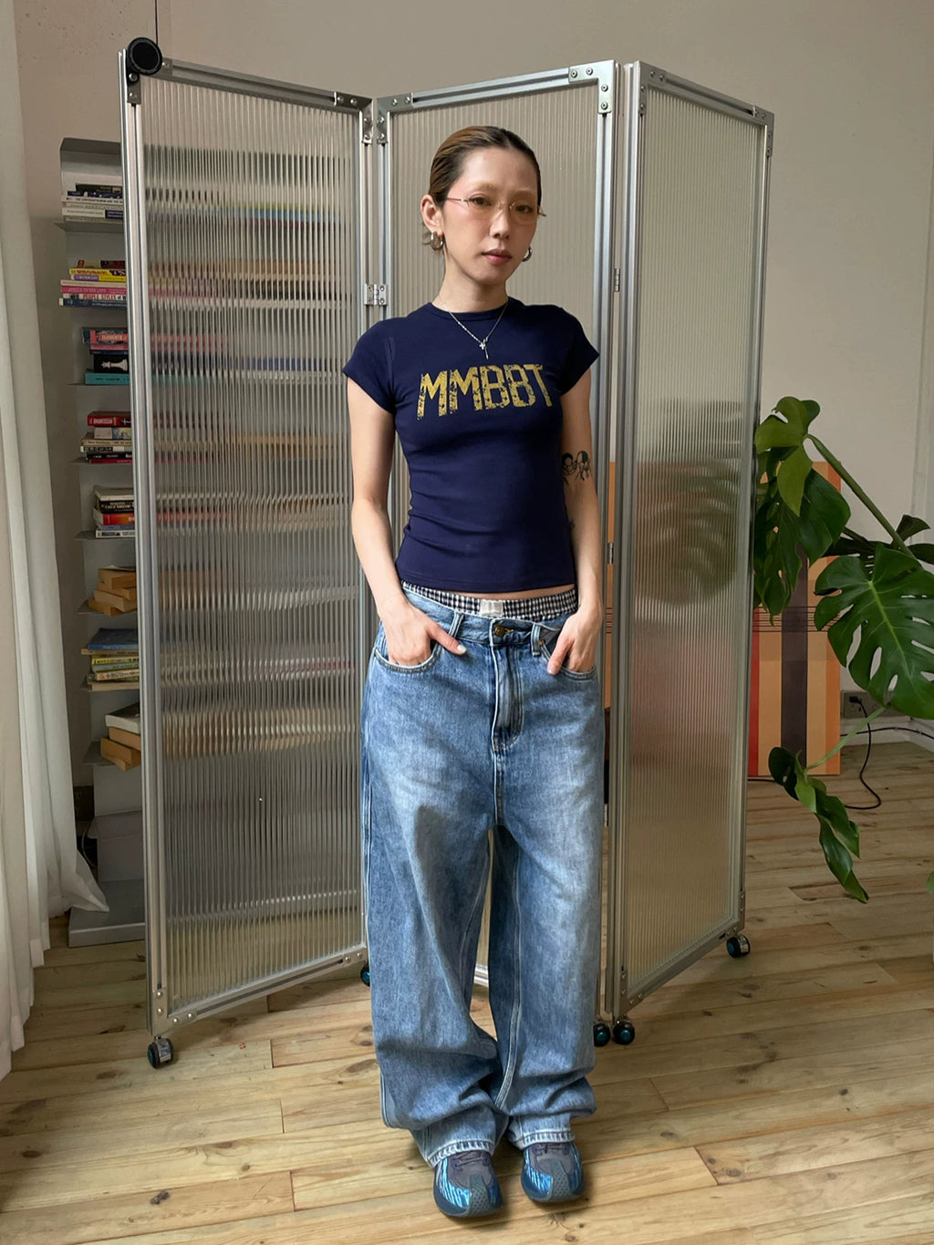 MMBBT Letter Double-sided Printed Slim Tee