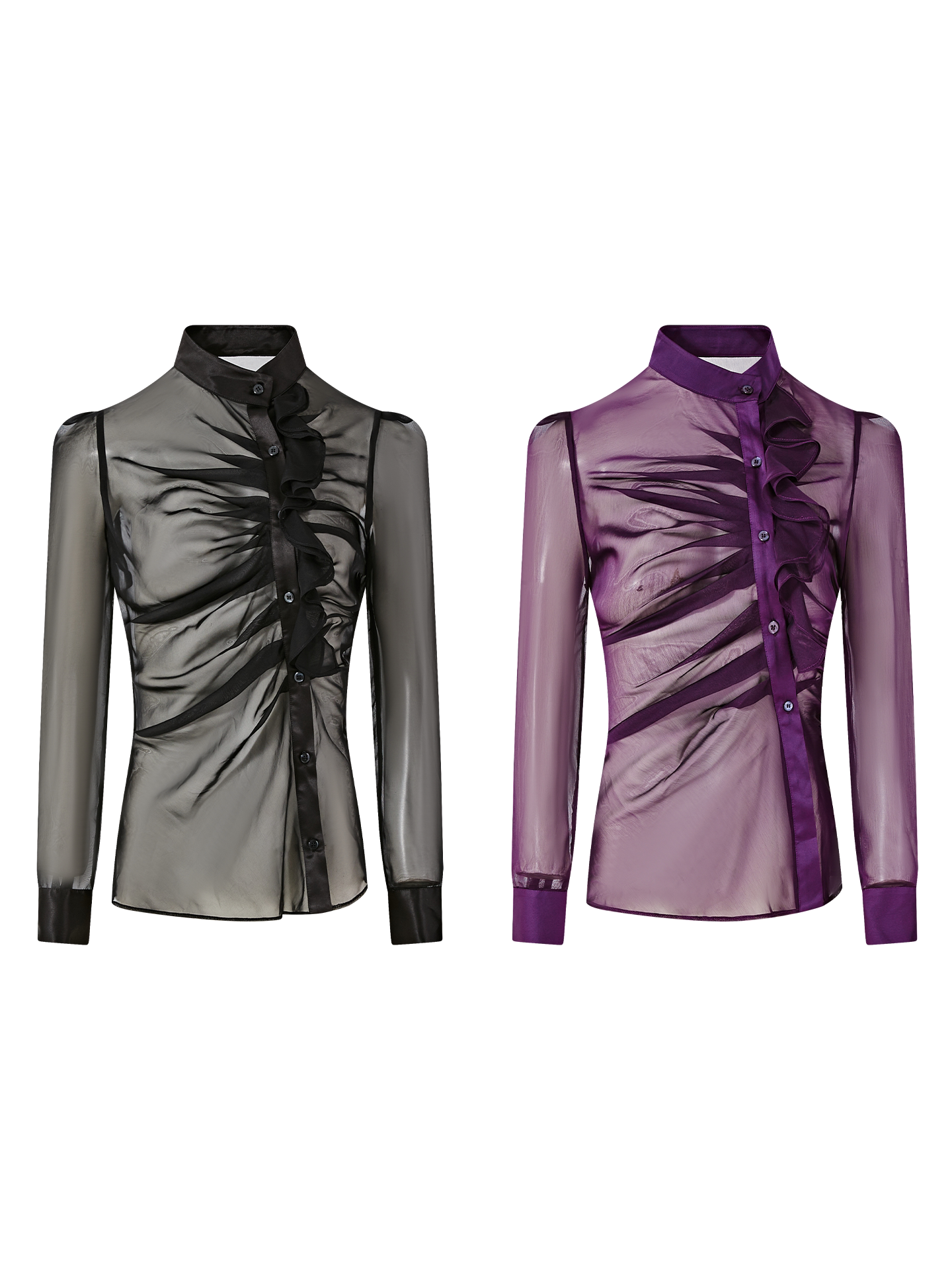 FINDYAWINGS Tulle Satin Shirt