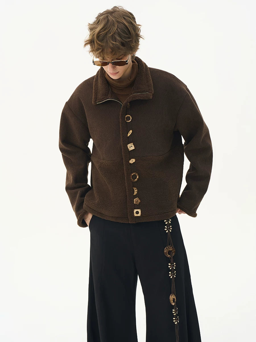 CNEW Vintage Corduroy Splicing Jacket