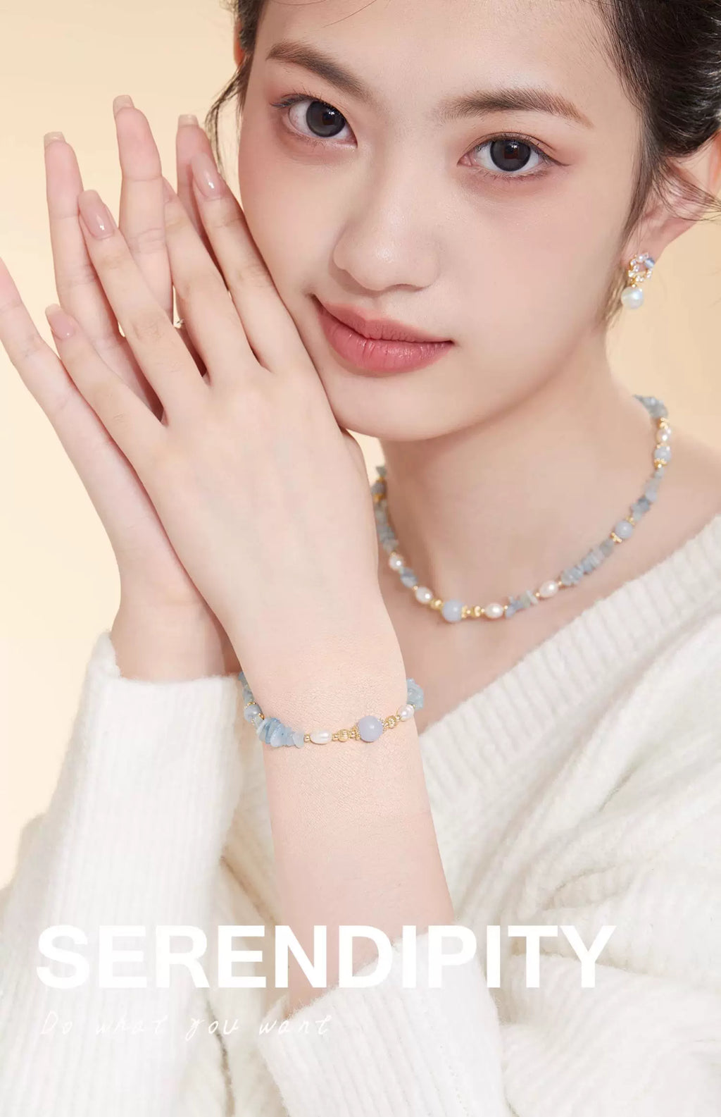 DODOGOGO Light Luxury Niche Premium Pearl Necklace Bracelet