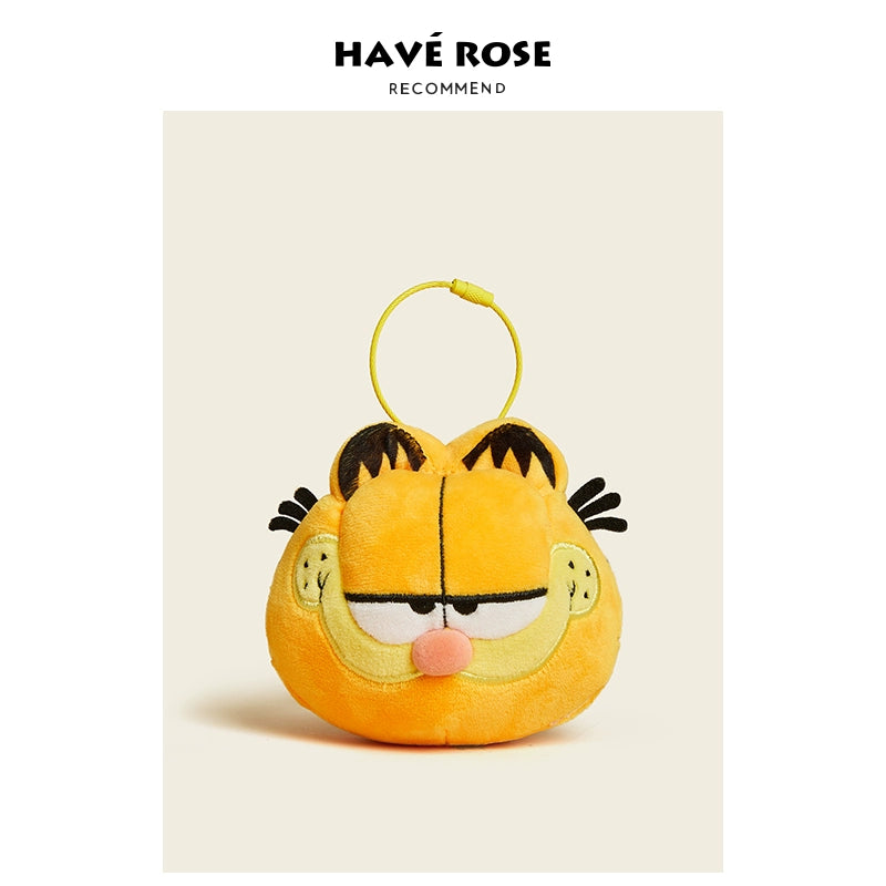 HAVEROSE Garfield Car Keychain Pendant