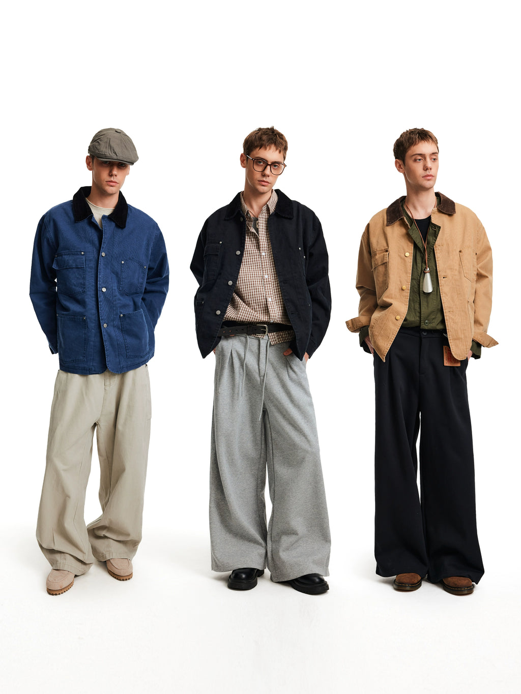 MADWITCH Vintage Spliced Commuter Casual Tooling Jacket