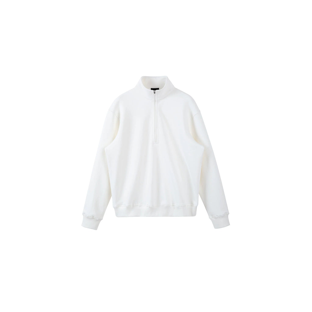 PLUS NO LOGO Half Zipper Polished Sweater