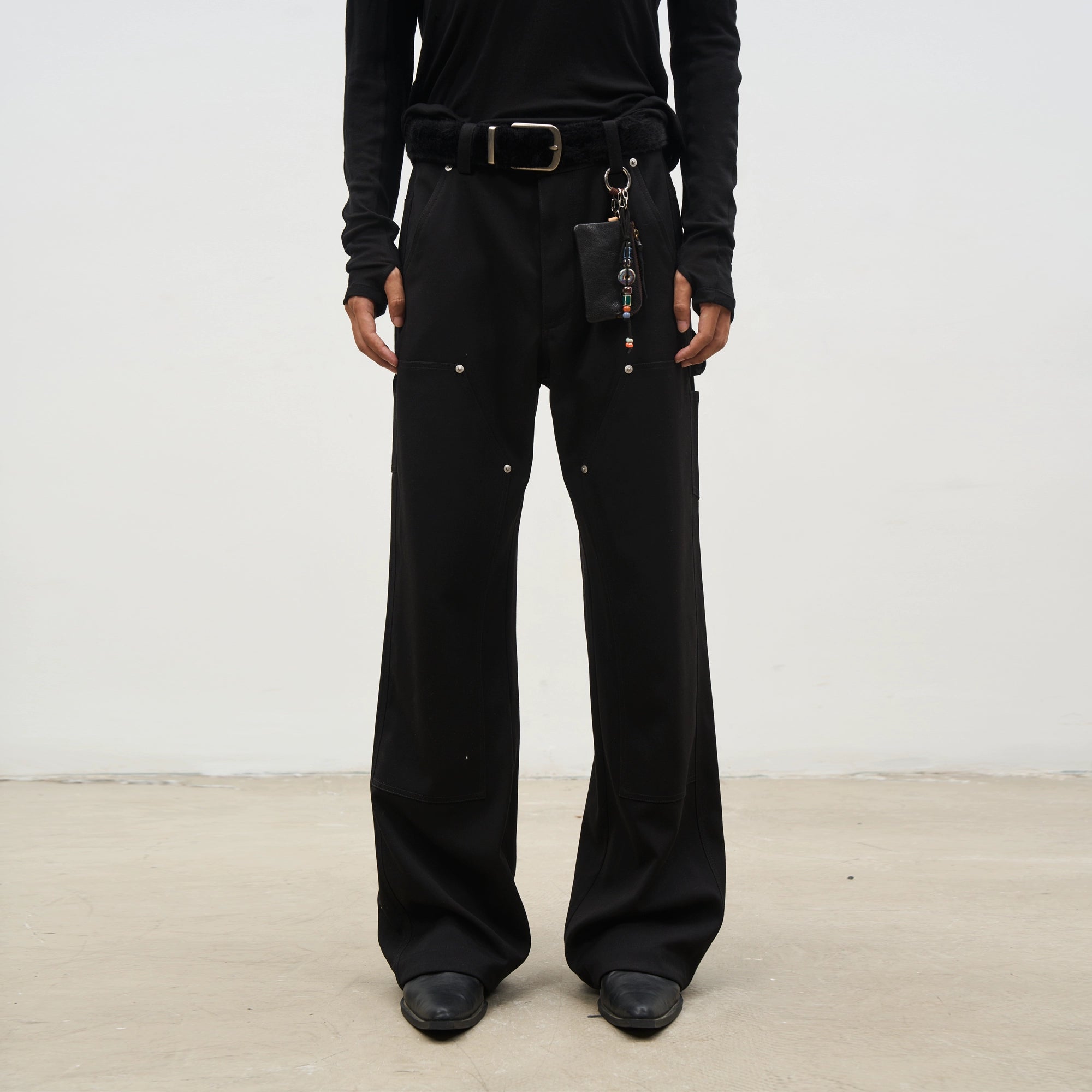 SOUTHFISH Loose Straight Abraded Trousers