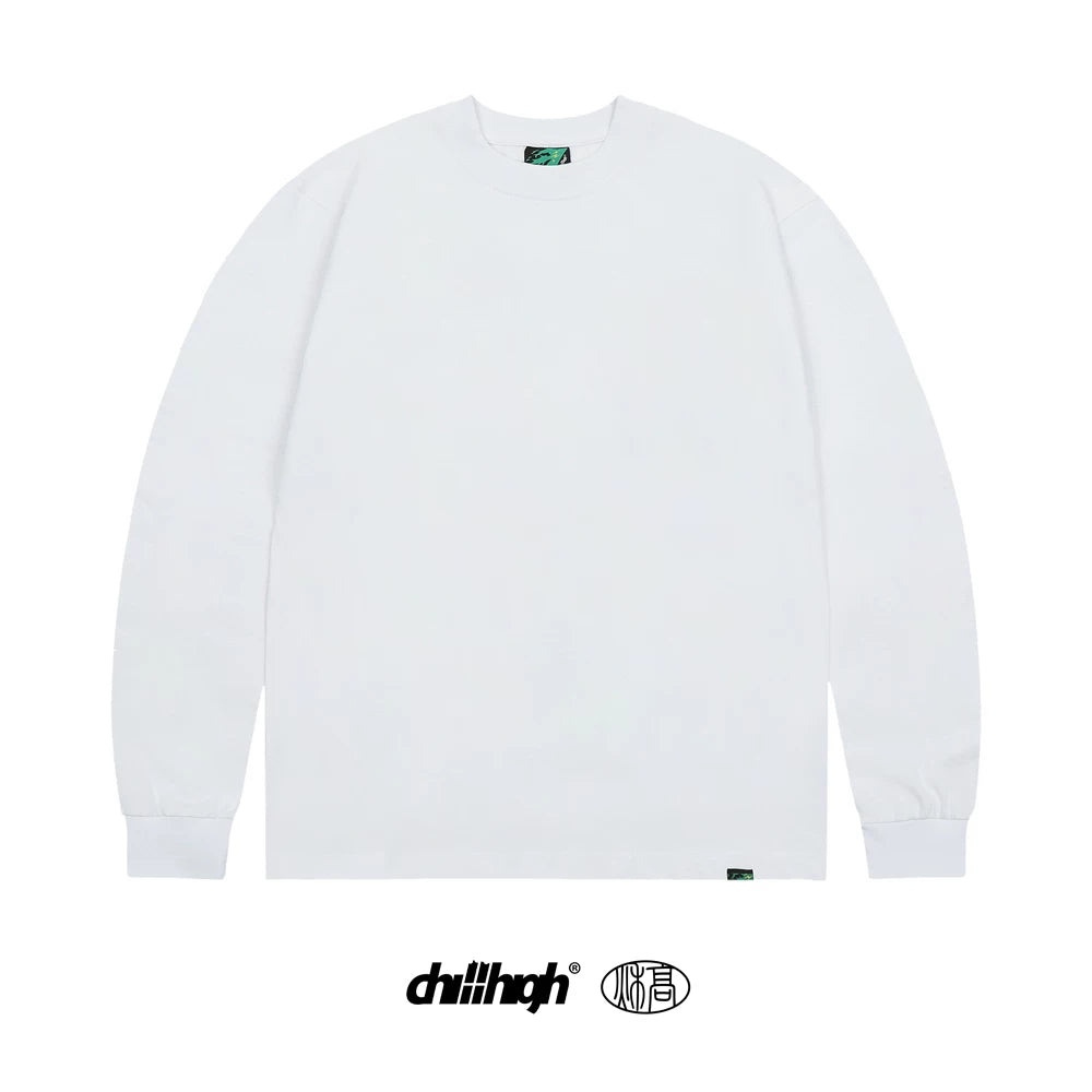ChillHigh Vintage Crew Neck Loose Casual Long Sleeves