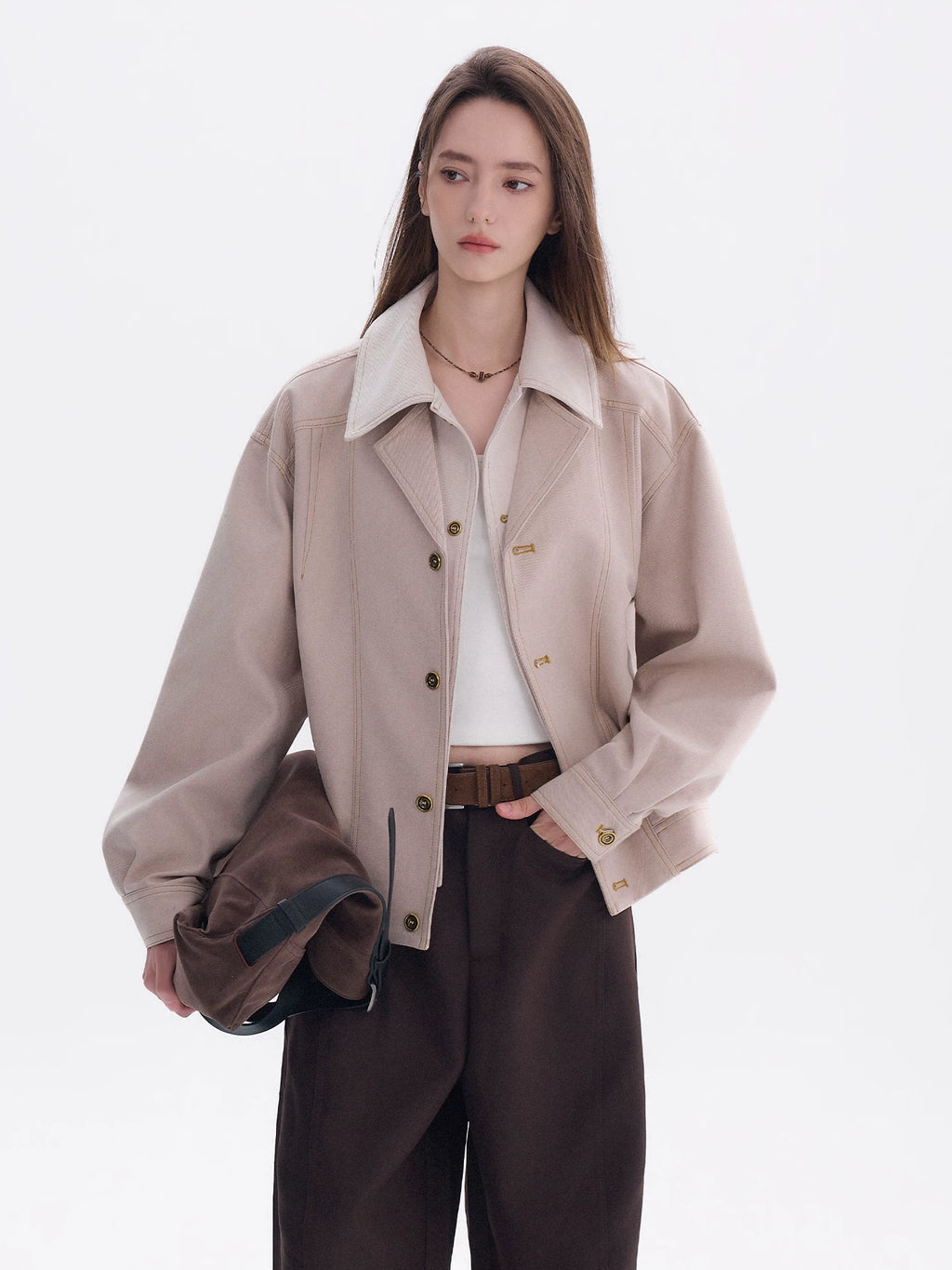 CHOR Fake Two-piece Casual Lapel Jacket