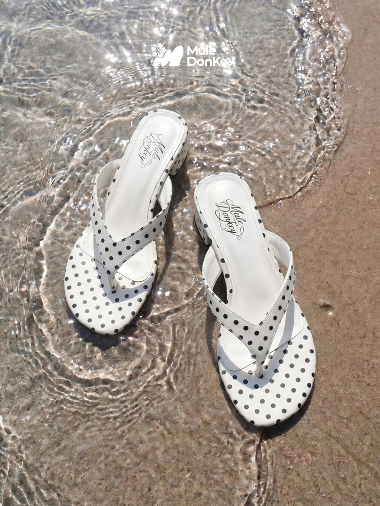 Donkey Polka Dot Non-slip Thick Bottom Sandals
