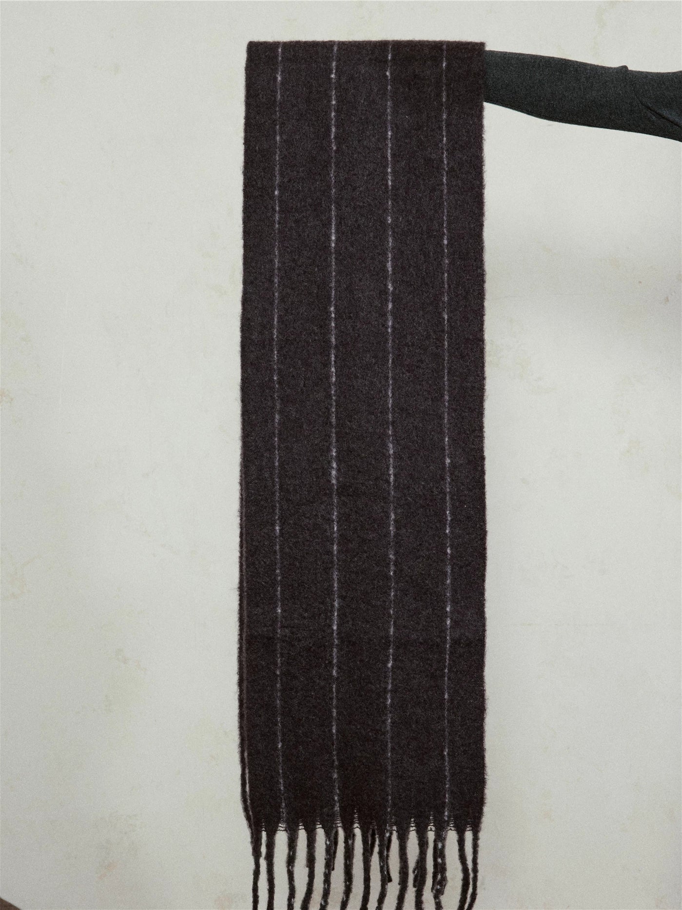 SUNYVONNE Vintage Striped Wool Scarf