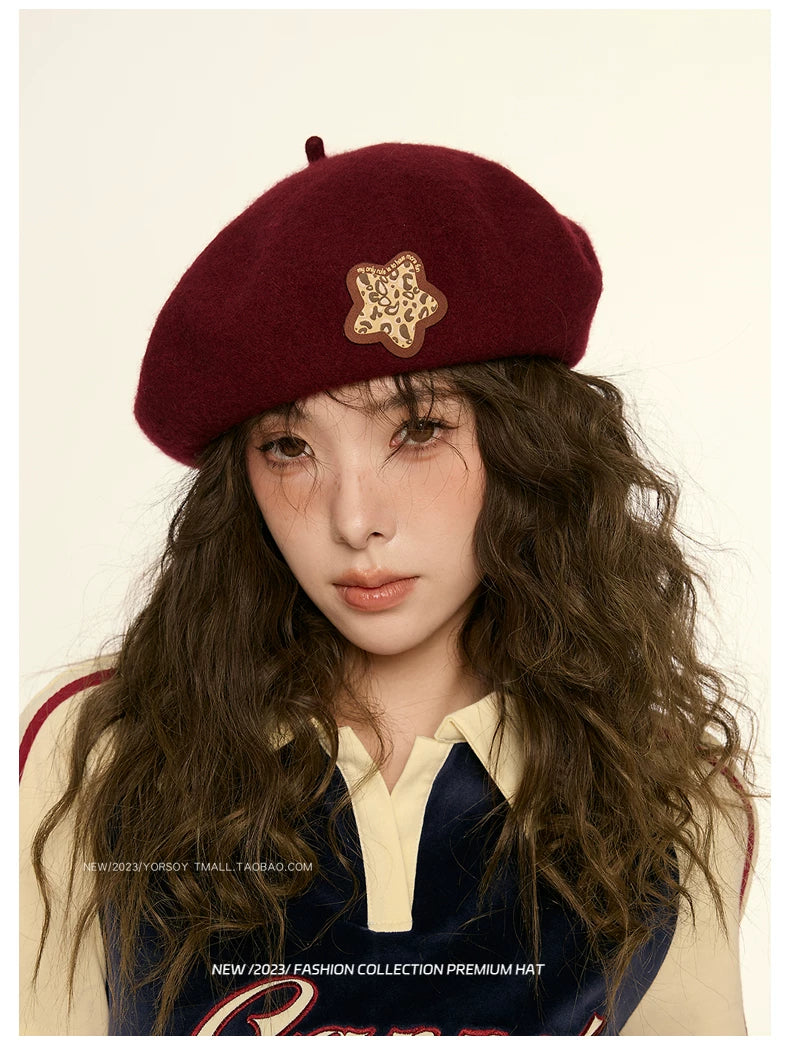 YORSOY Vintage Wool Casual Beret