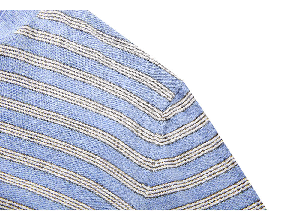 EME Striped Retro Versatile Casual Knitted Sweater