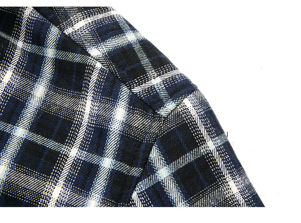 EME Vintage Double Sided Plaid Lapel Jacket