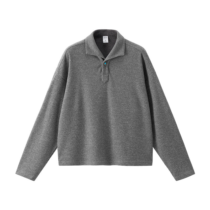 Inflation Loose Casual Lapel Long Sleeve