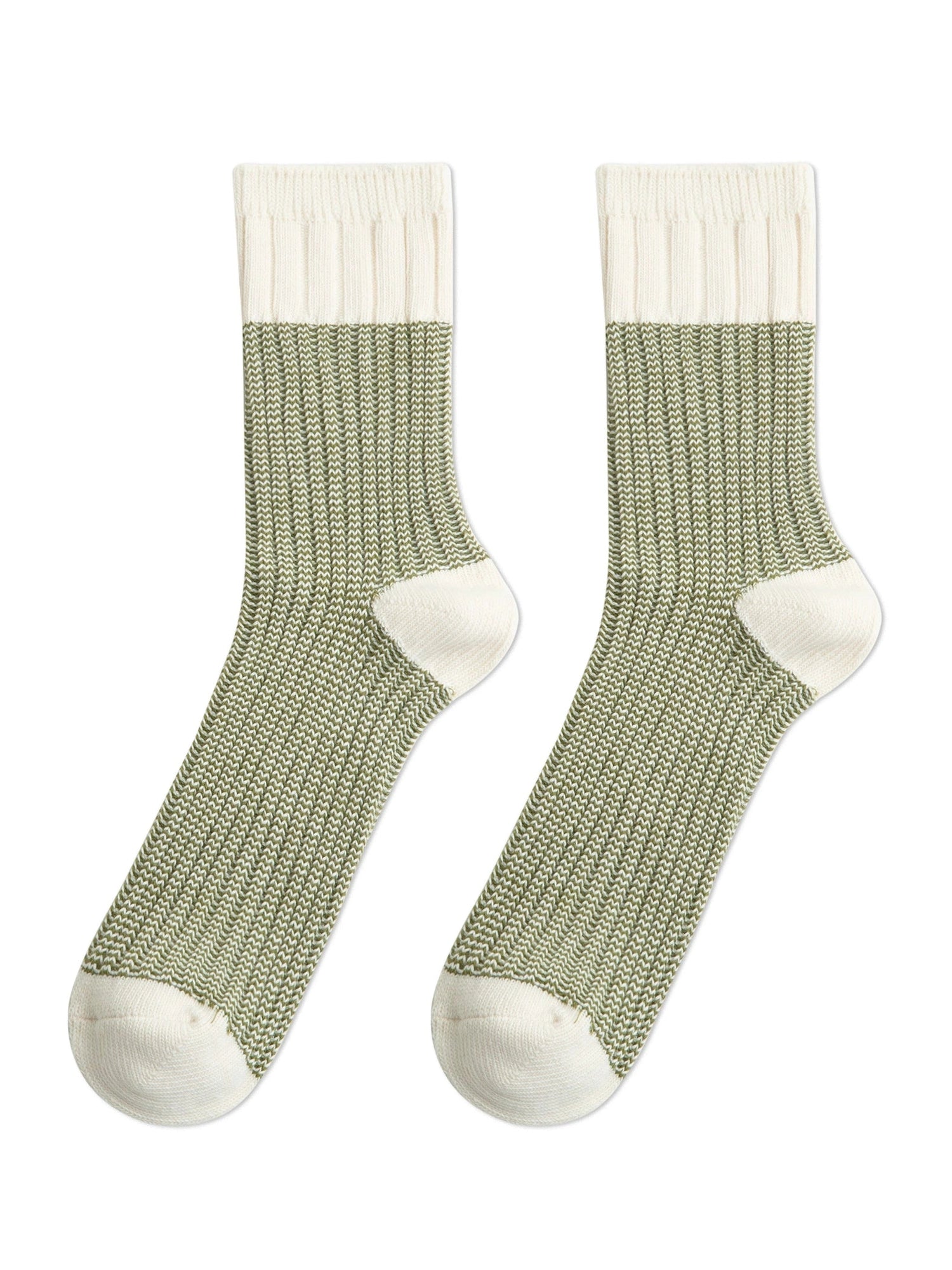 Maden Retro Contrasting Knitted Tube Socks