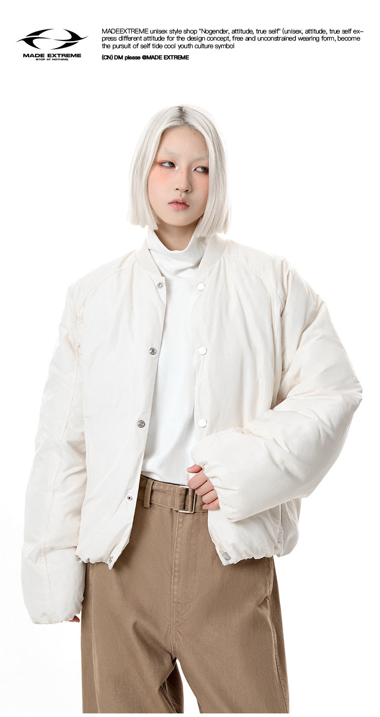MADEEXTREME minimalist solid silhouette loose versatile cotton jacket