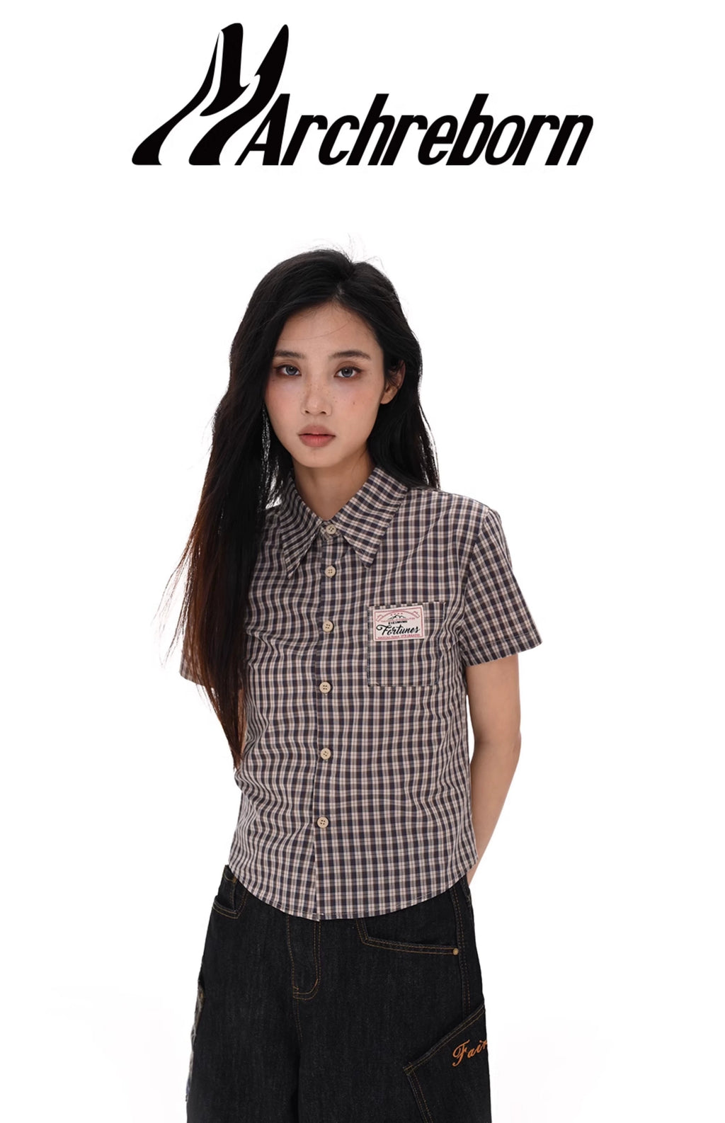 March Vintage Plaid Short Sleeve Shirt