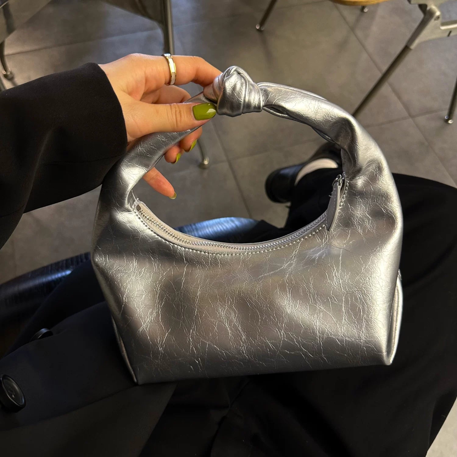 EZRO Stylish Leather Textured Tote Bag