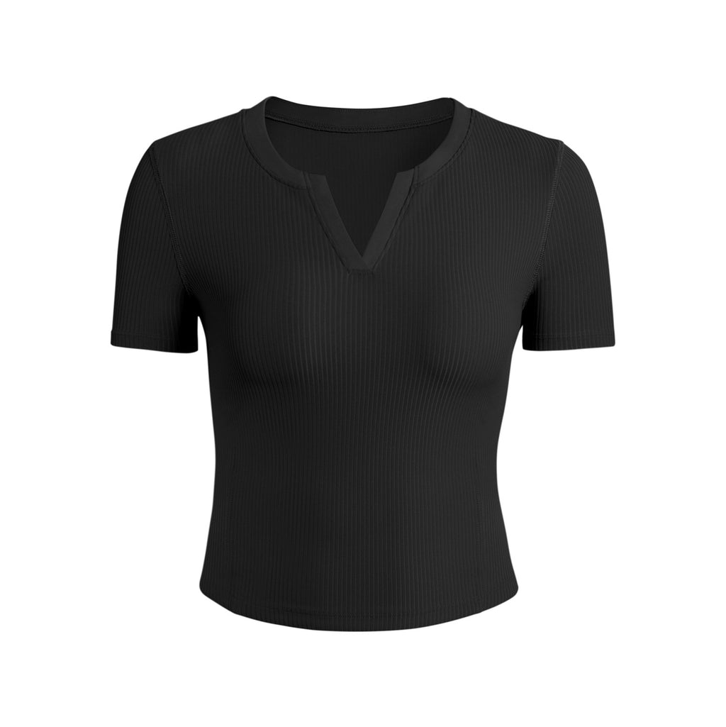 Athena Lulu Breathable Slim Slim V-neck Tee