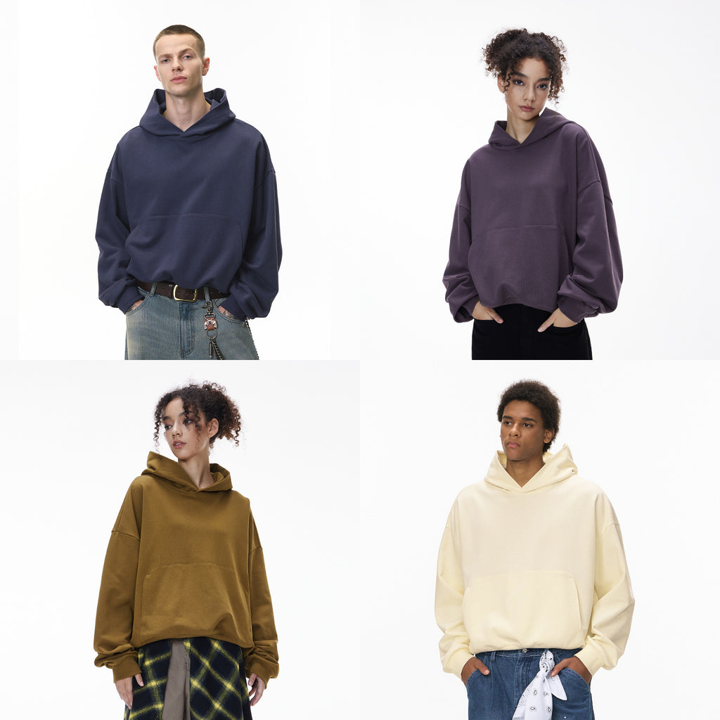 Inflation Dragon Scale Loose Hooded Sweater