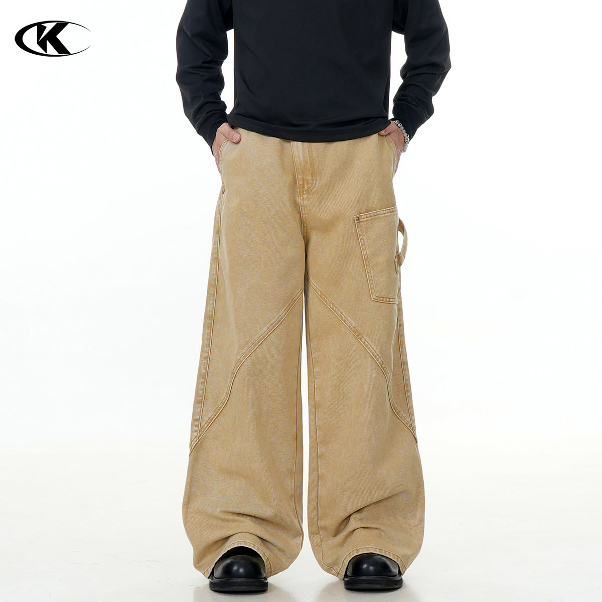 11KN deconstruction straight Pants