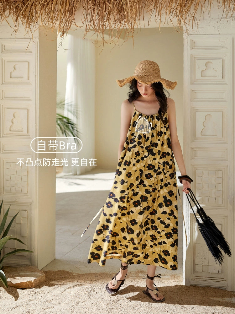 Yuenei Inner Belt Chest Pad Suspender Can Be Worn Outside Nightgown