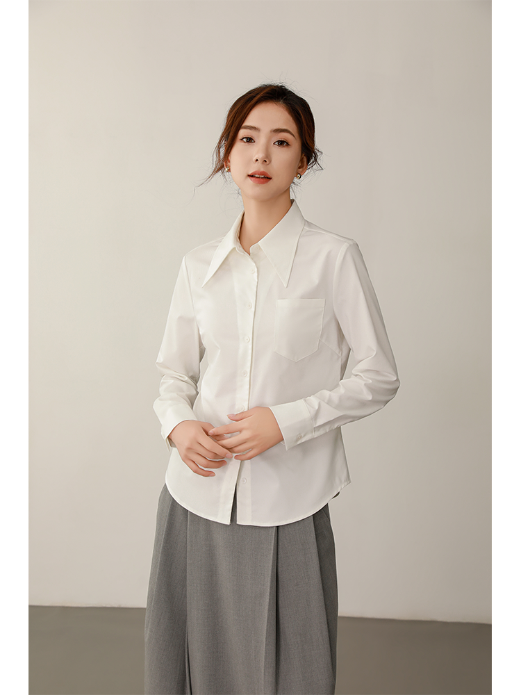 Ruiti Large Pointed Collar Work Clothing Professional Shirt