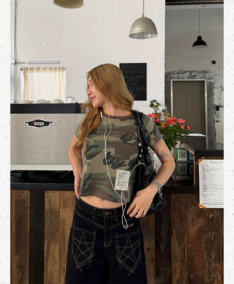 CCYE Camouflage Old Loose Tee