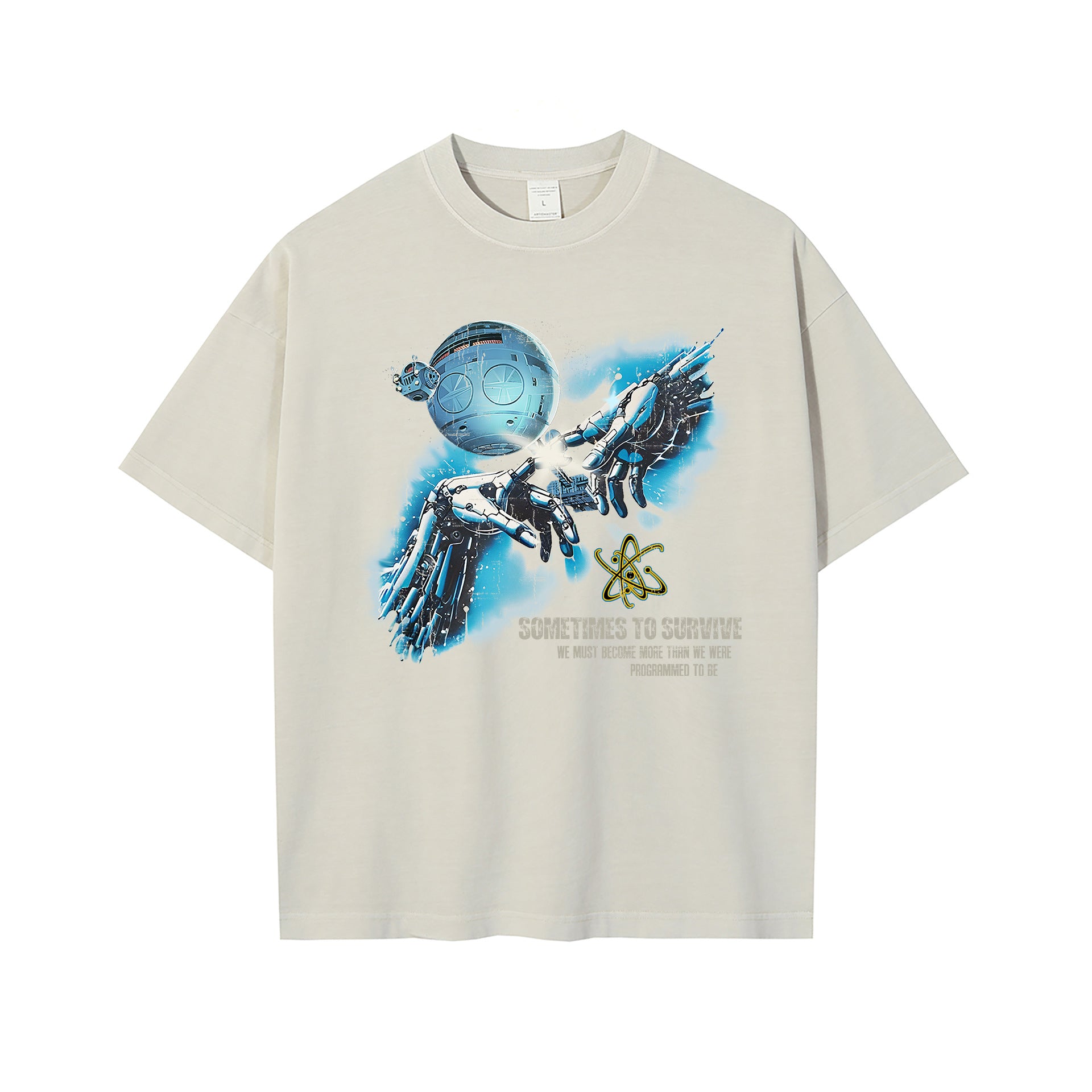 ARTIE Washed Old Loose Printing Tee