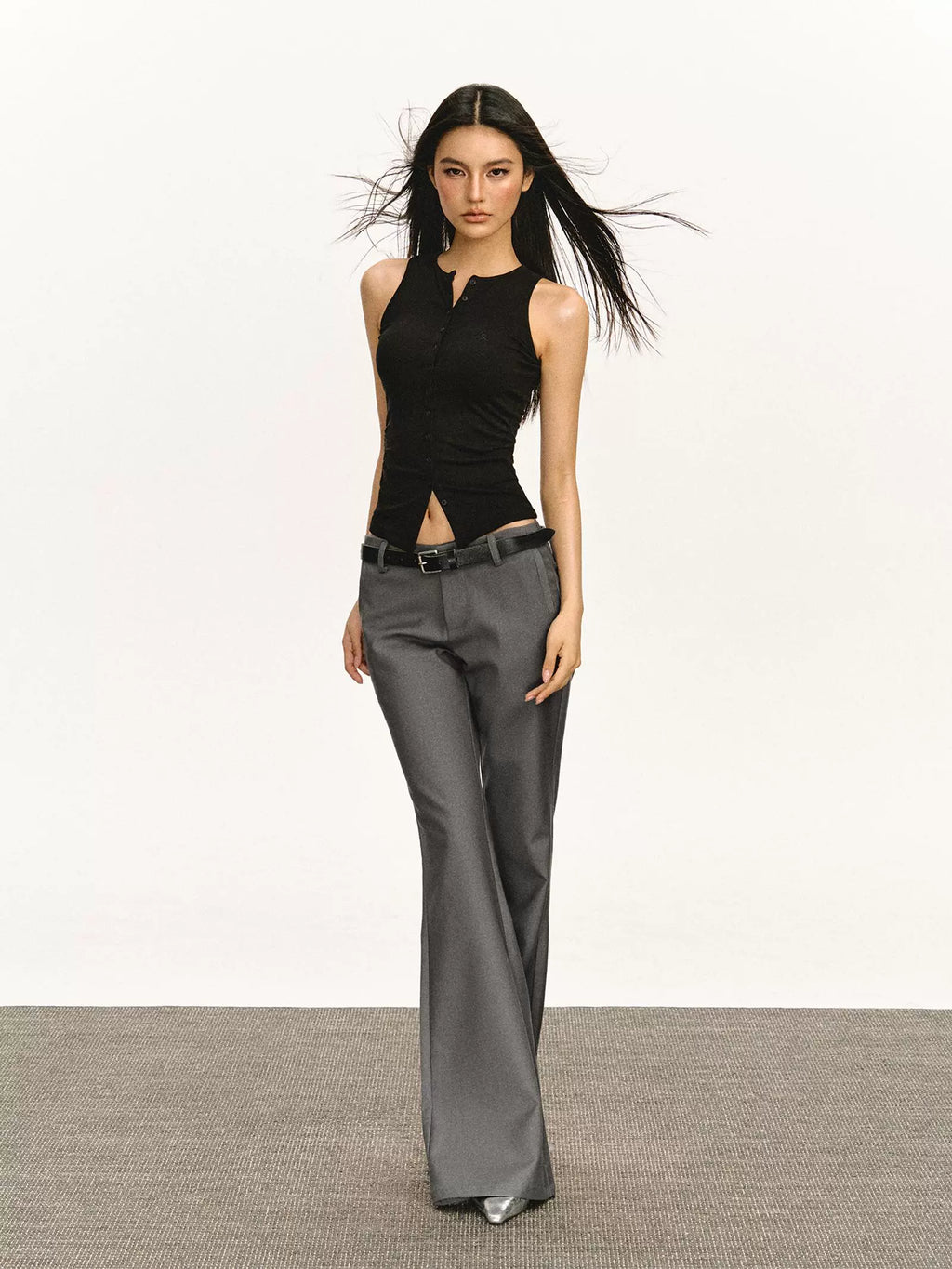 Ariseism Vintage Wide Leg Pull Suit Pants