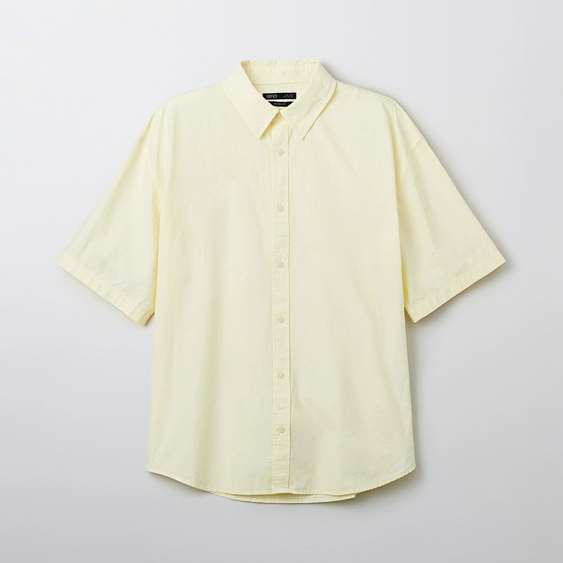 SPAO simple casual solid color daily shirt SPYWF24M06