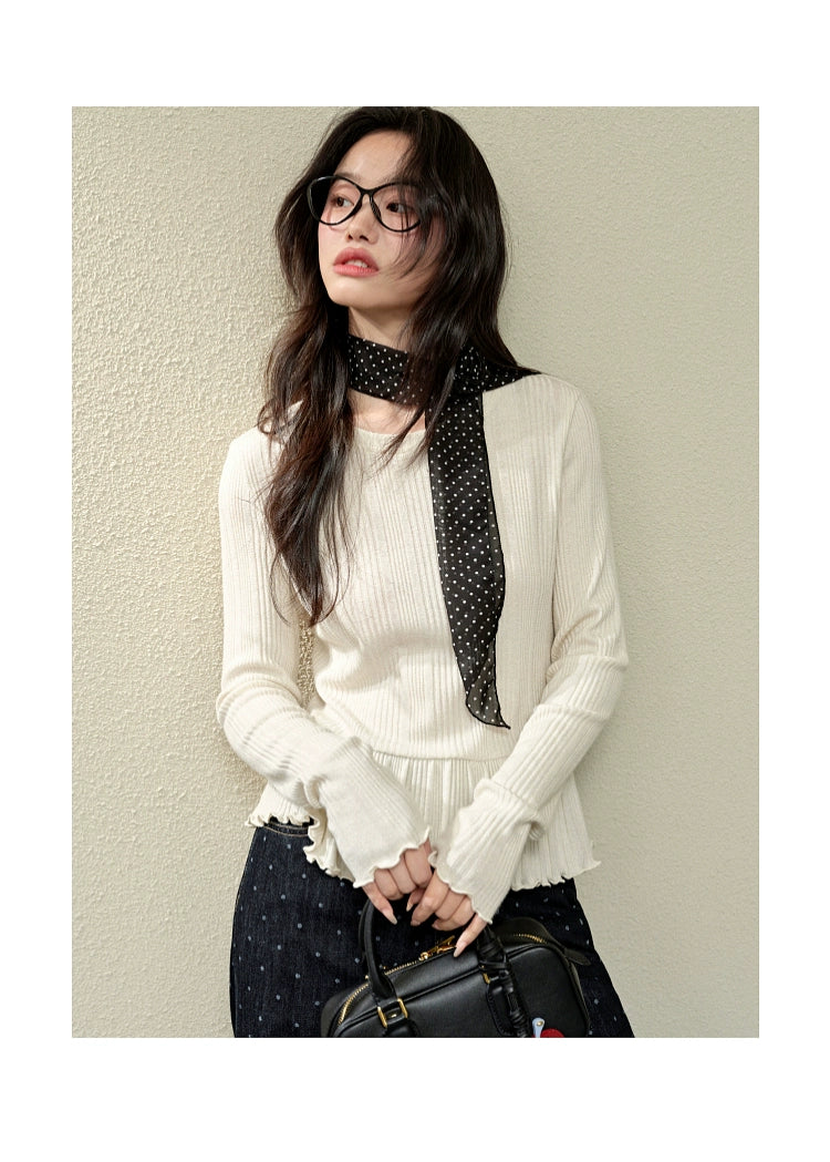 Kuose Slim and Thin Inside with Bottom Long Sleeves