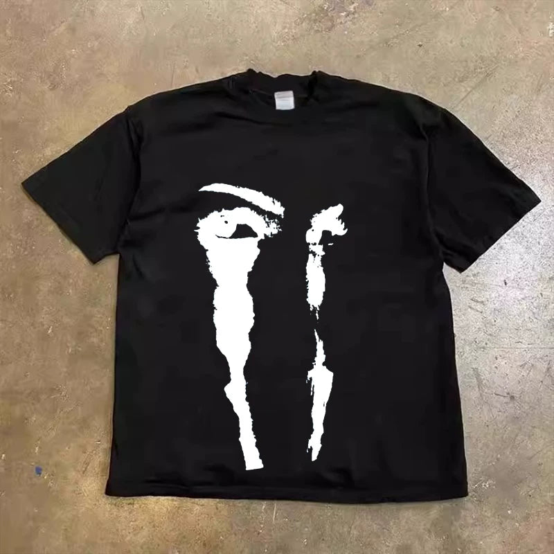 UPUPXIA Loose Casual Niche Tee
