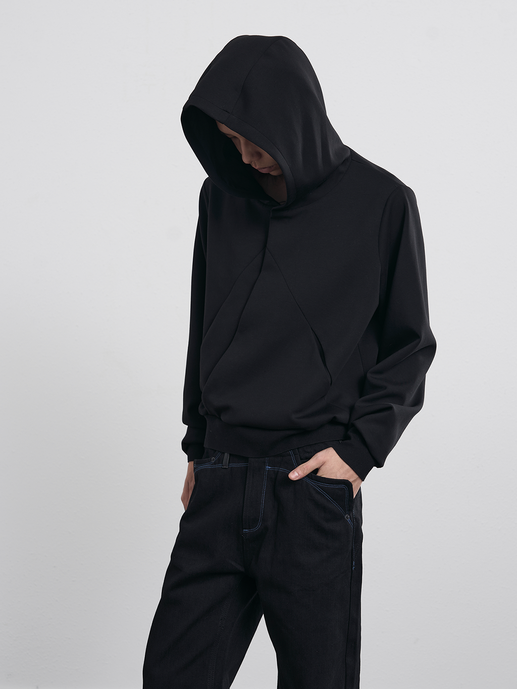 BEVAN UP Modal Hooded Casual Sweater