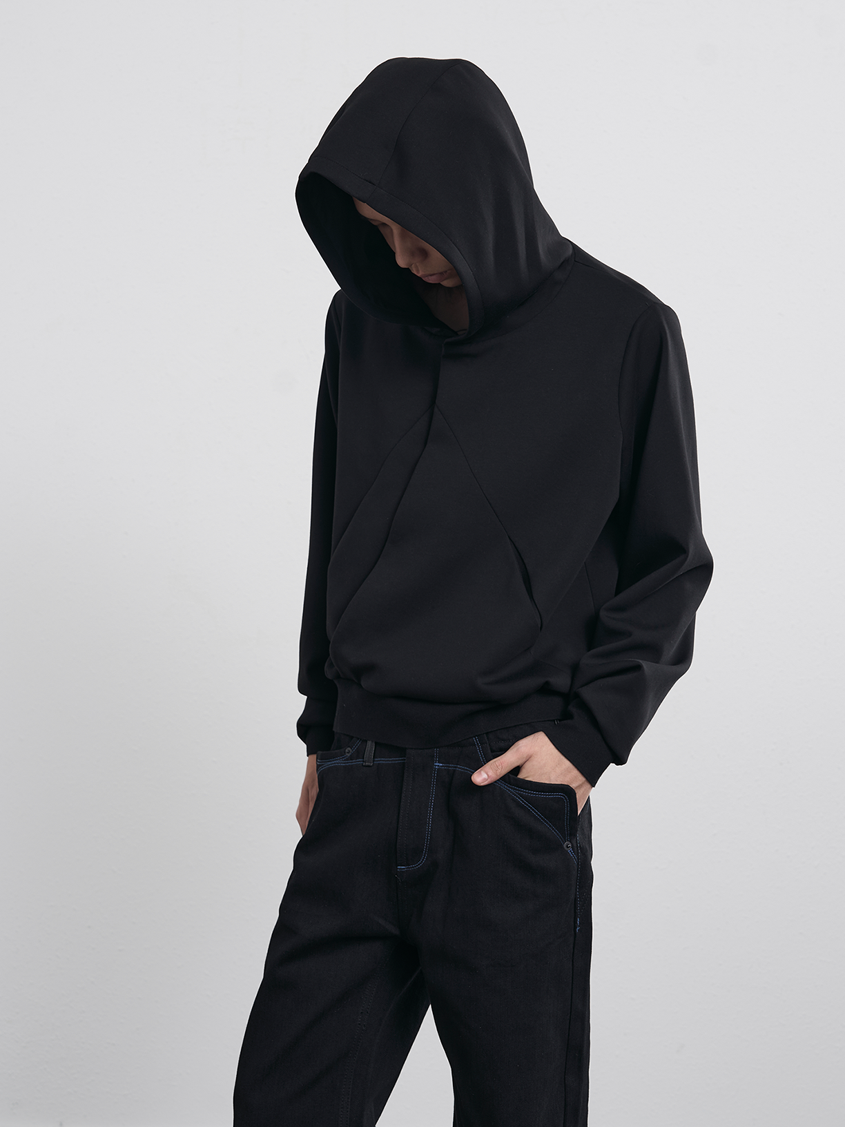 BEVAN UP Modal Hooded Casual Sweater