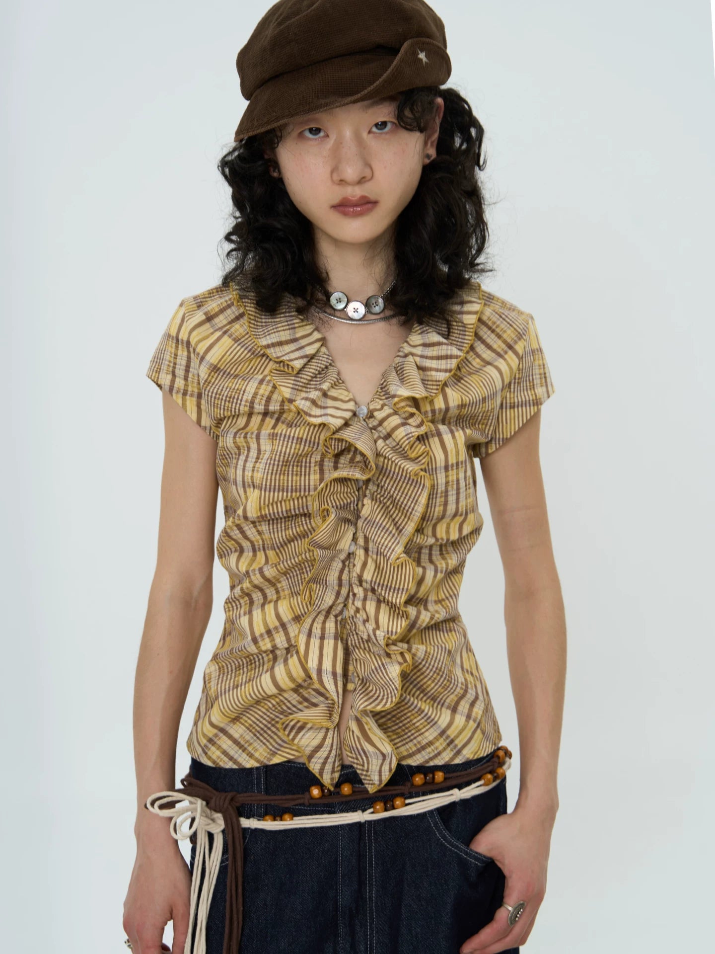 Enteralt Lattice Micro-elastic Slim Tee