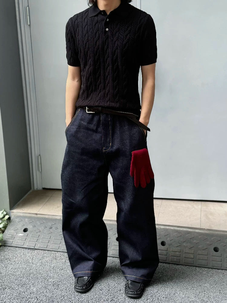 Xanvas Twisted Shoulder Knitted Tee