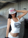 YBSSTREETMARKET Slim Fit Lip Print Vest