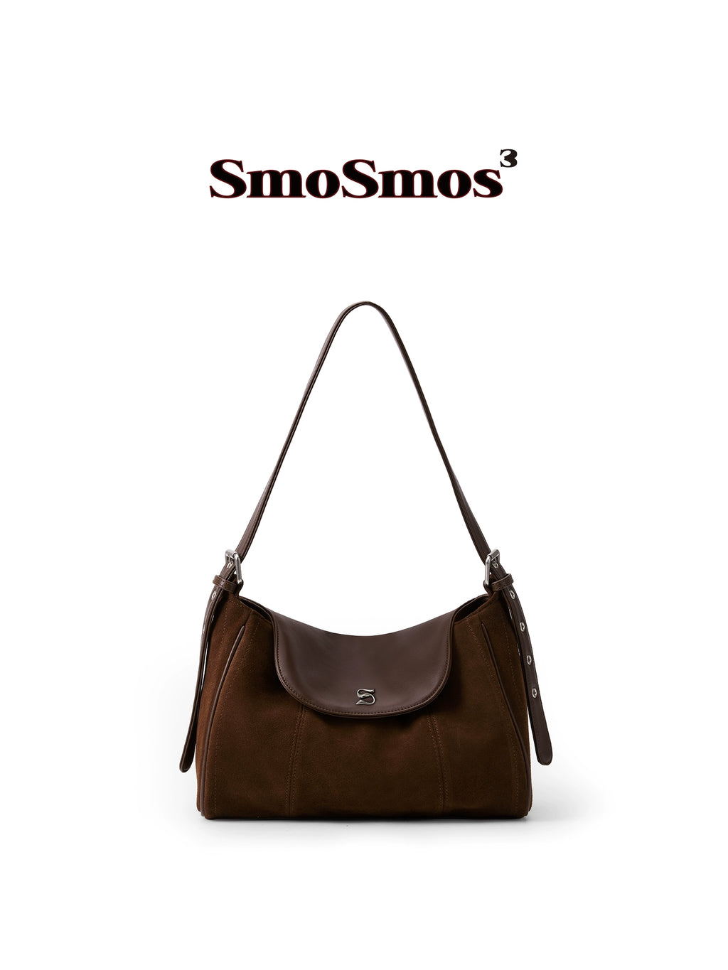 SmoSmos Suede Leather Crossbody Underarm Bag