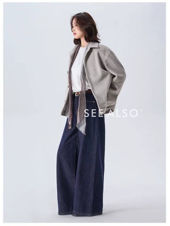 SEE ALSO Slack Silhouette Warm Woolen Jacket