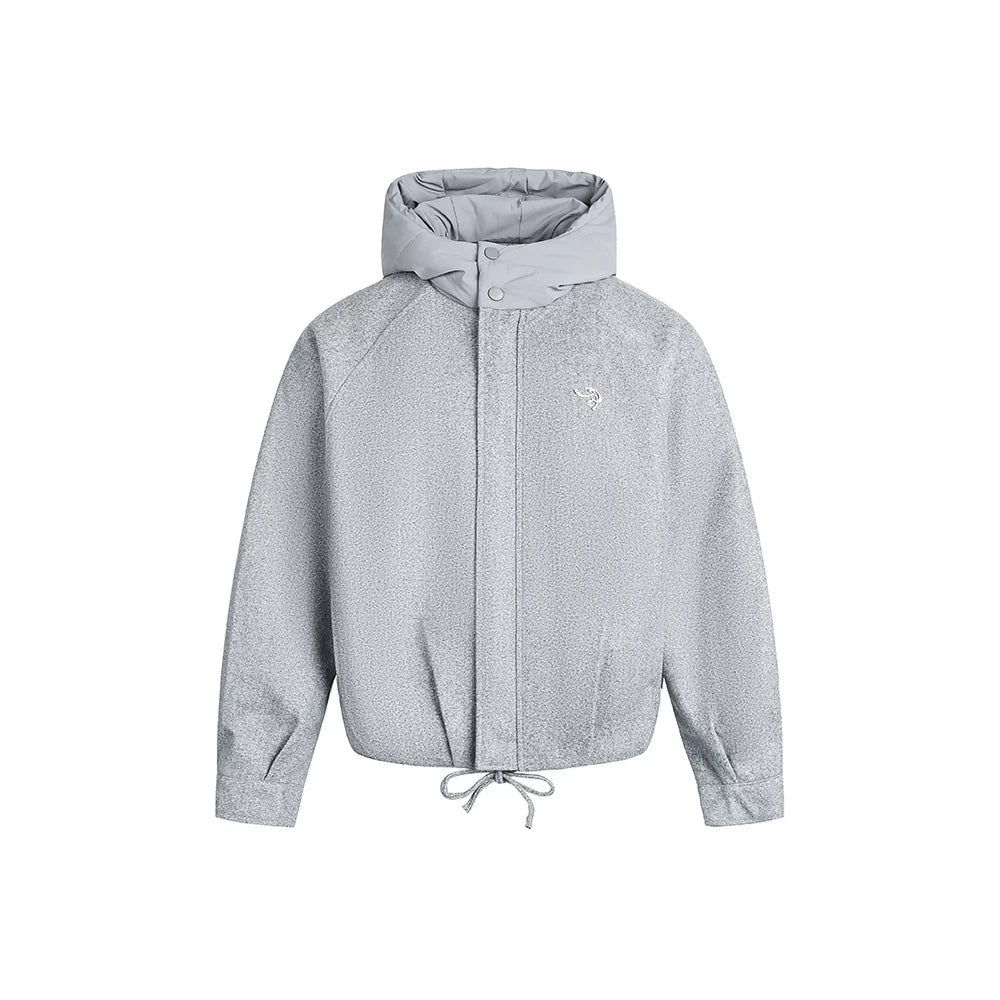 Zuocisankon Classy Hooded Woolen Cotton Jacket