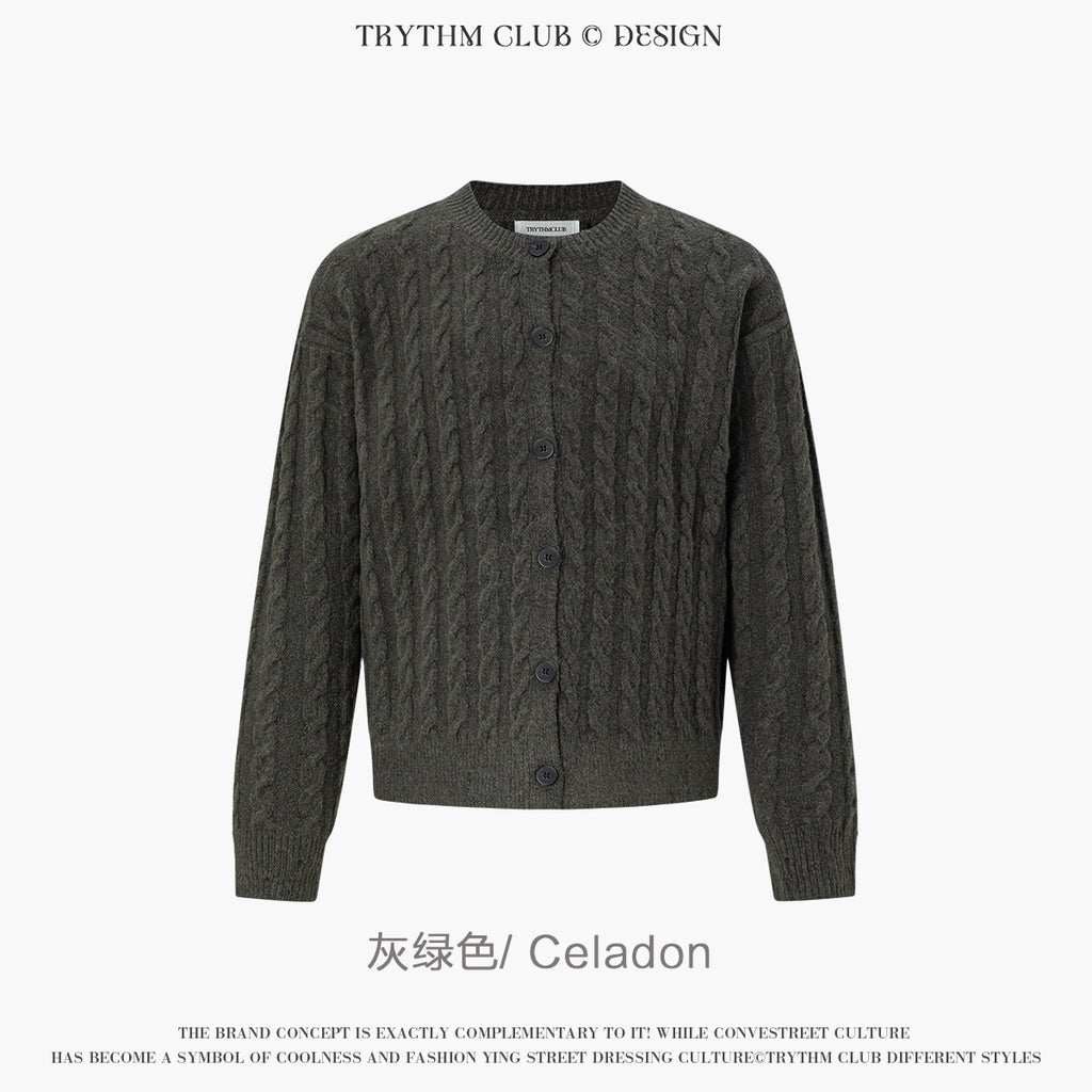 TRYTHMCLUB Vintage Knitted Wool Sweater