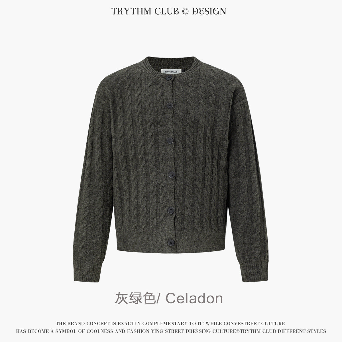 TRYTHMCLUB Vintage Knitted Wool Sweater