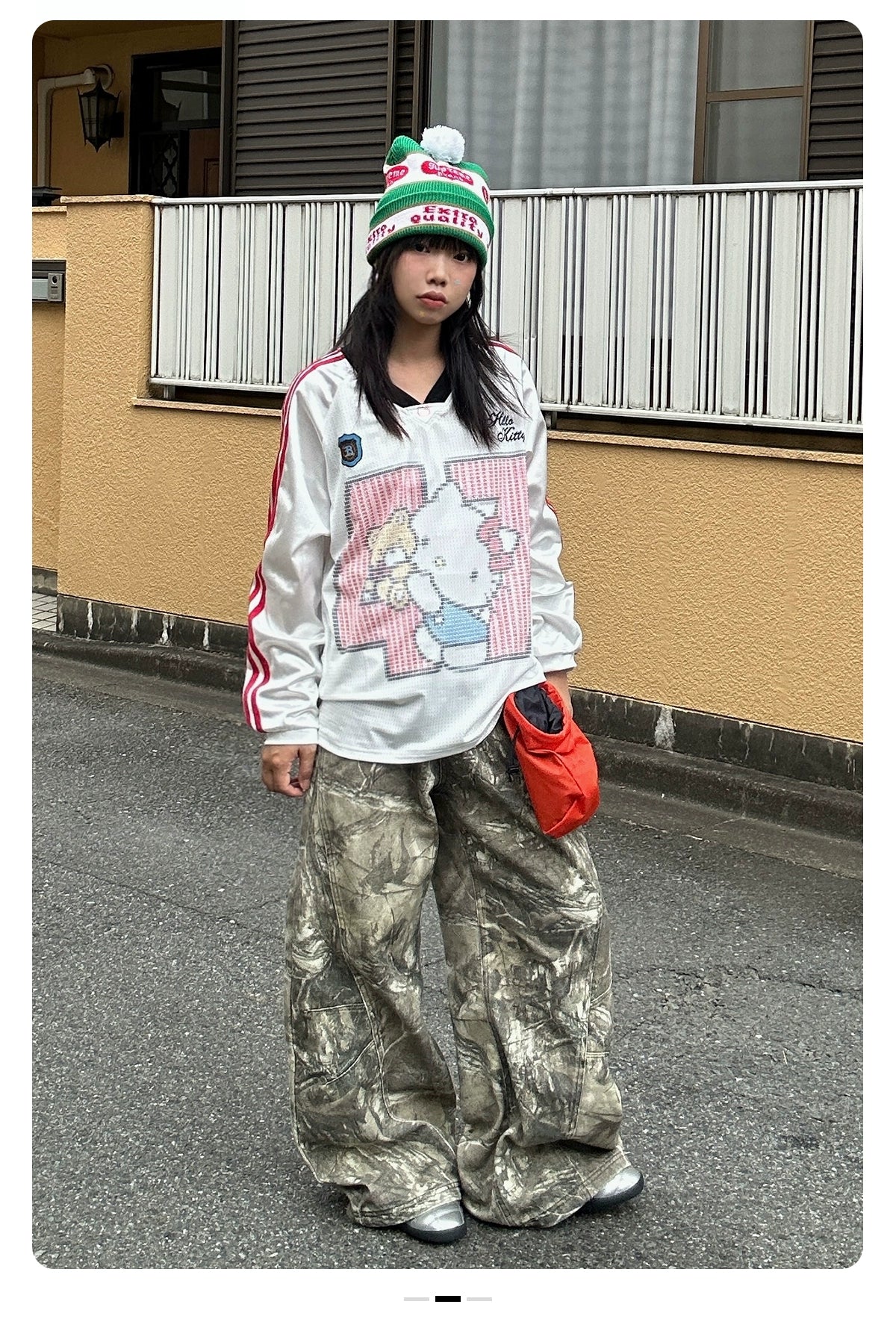 EAHO Digital Printing Kitty Mesh Long Sleeve