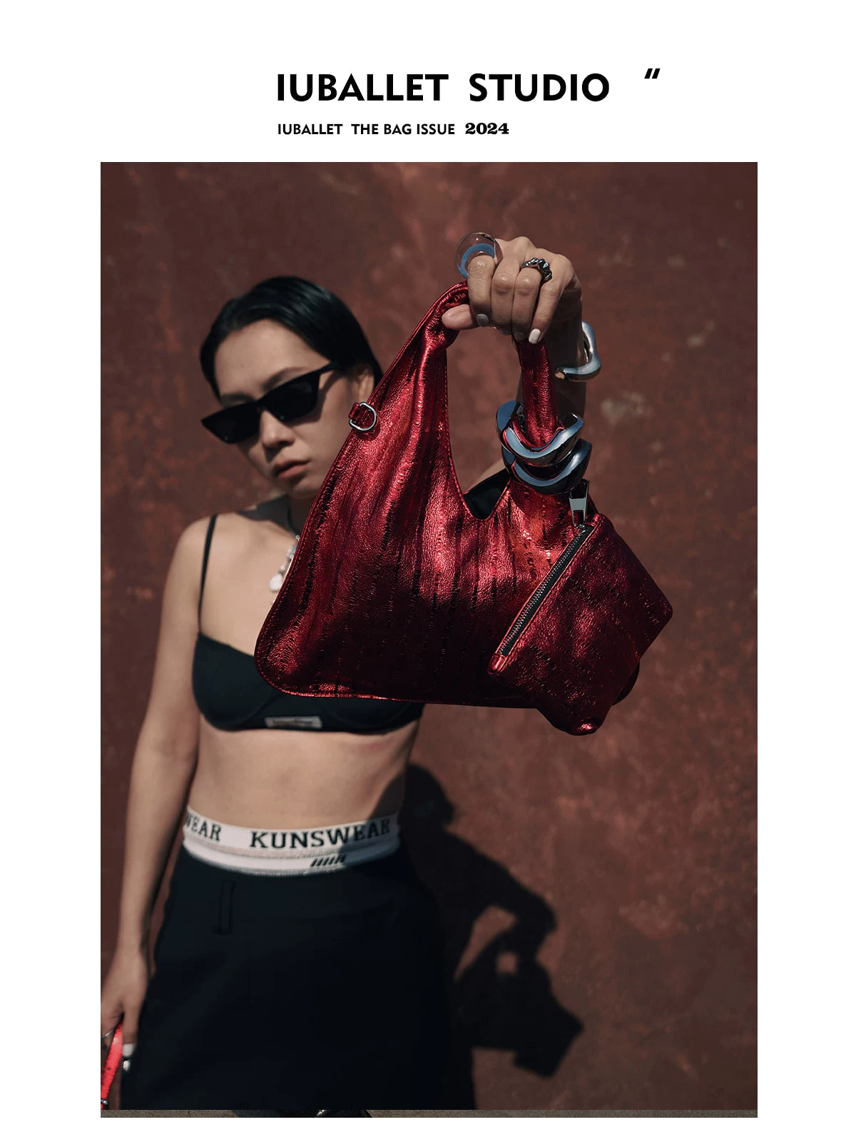 IUBALLET First-layer Cowhide Messenger Bag