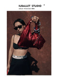 IUBALLET First-layer Cowhide Messenger Bag