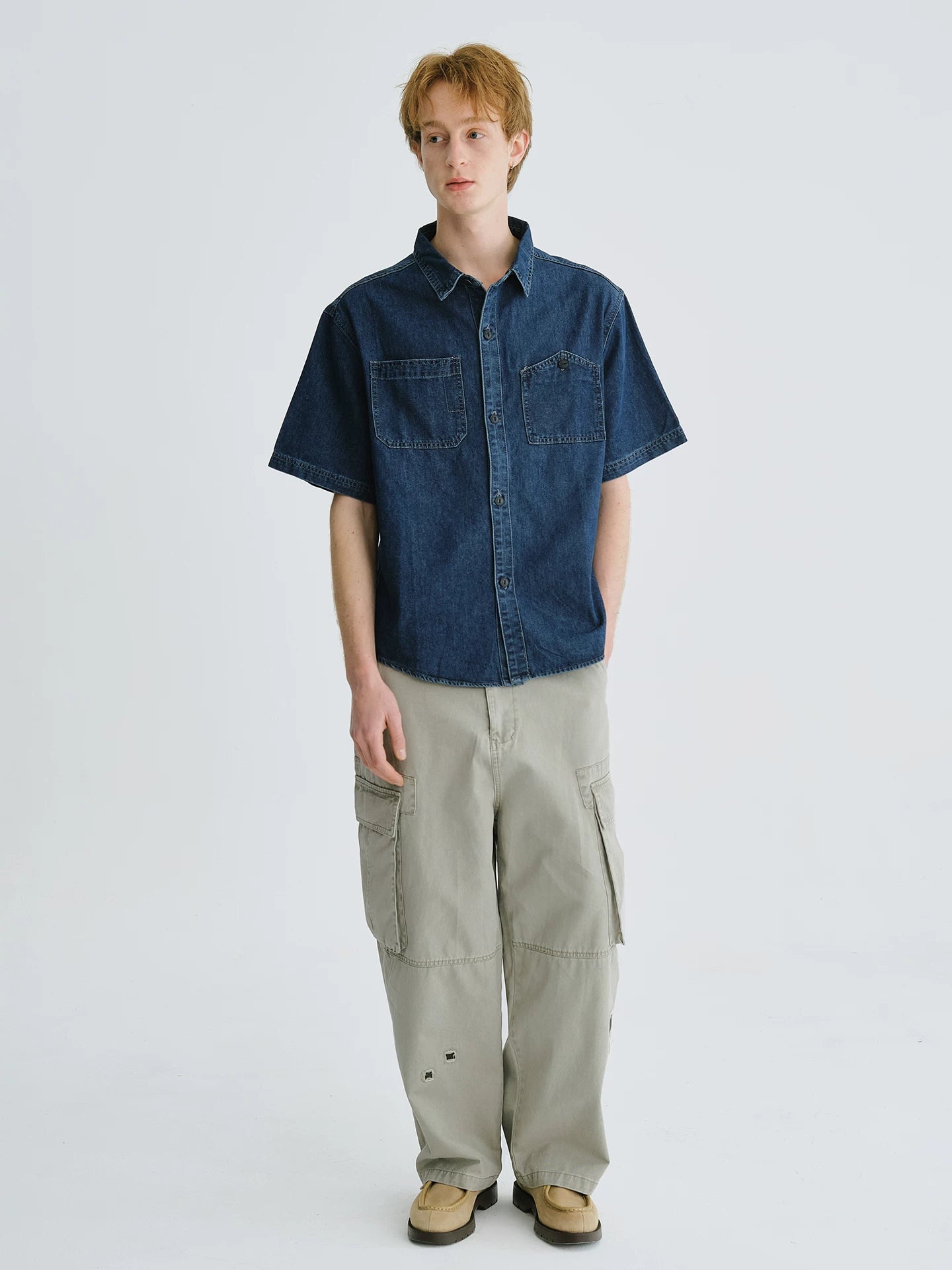 LIVINGTOWN Vintage Loose Versatile Denim Shirt