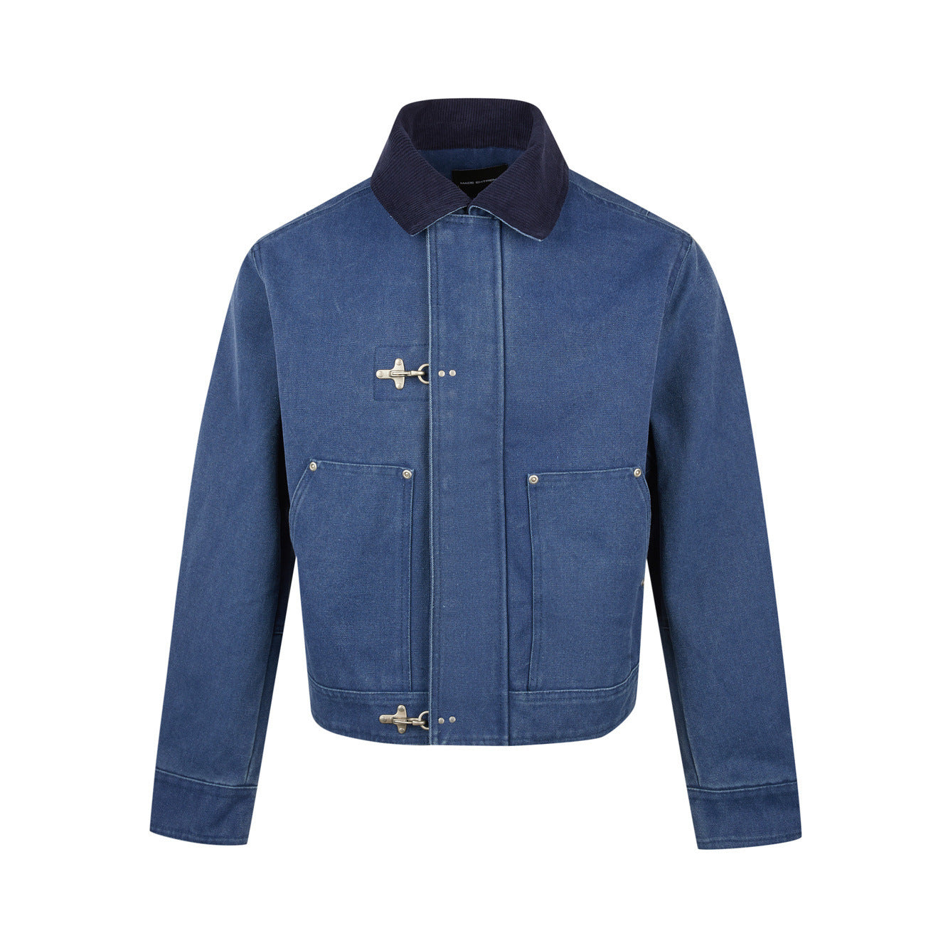 EME Lapel Retro Short and Wide Tooling Jacket