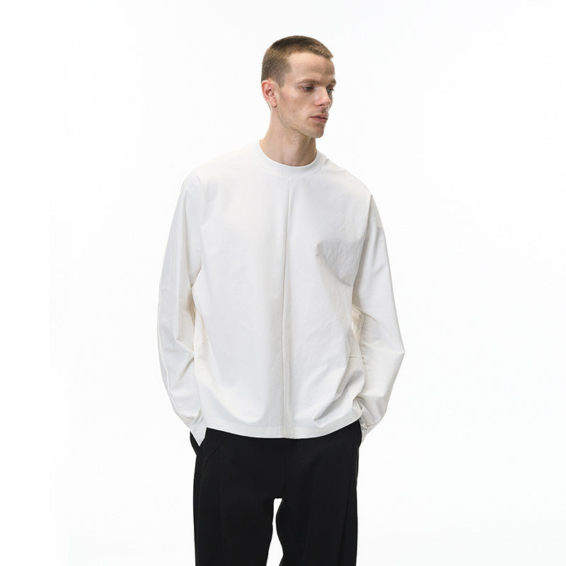 Inflation Scimitar Sleeve Casual Top Bottom Shirt