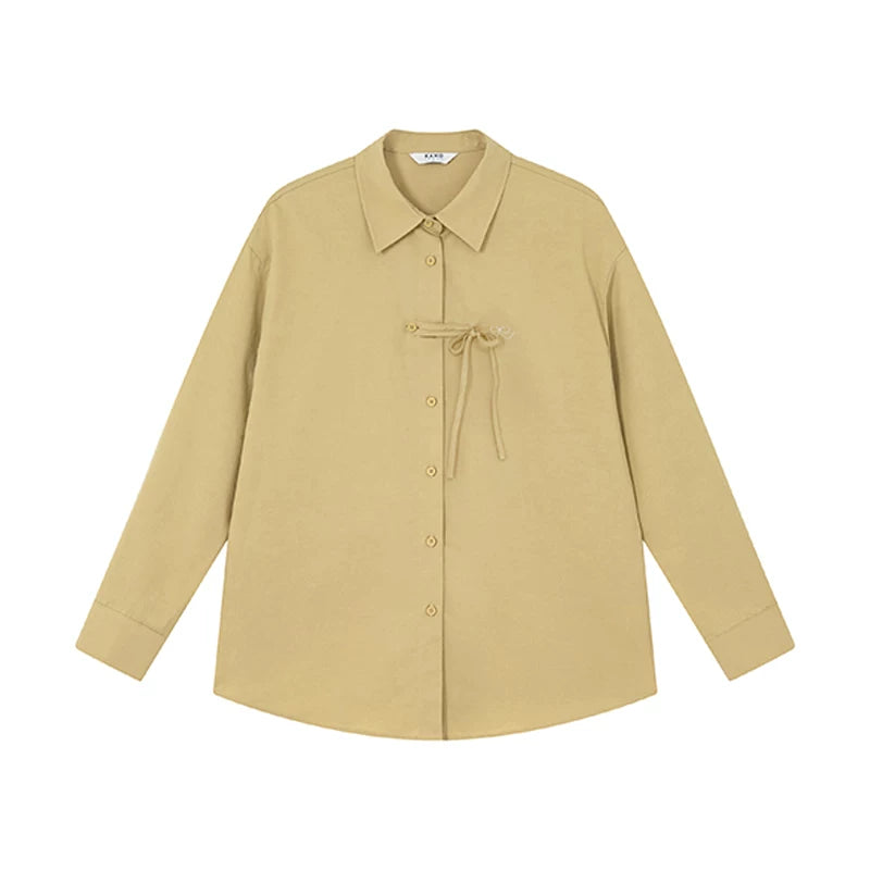 KANO Embroidered Shirt with Bow Embellishments