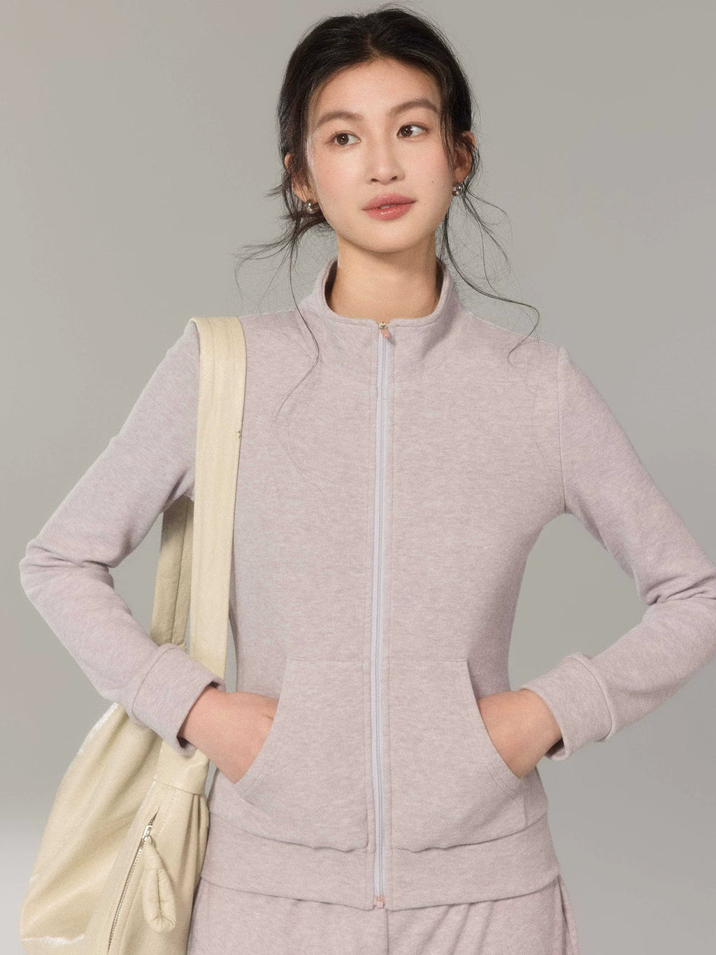 TYANG Stand-up Collar Sports and Leisure Slim Suit